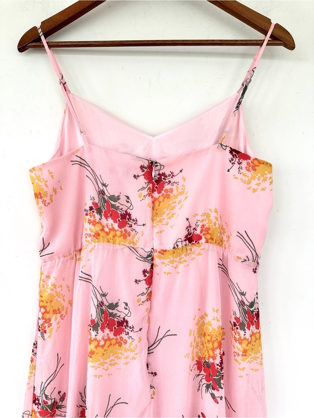 J. Crew Mercantile Pink Floral Spaghetti Strap Sundress, Maxi Length - Picture 7 of 15